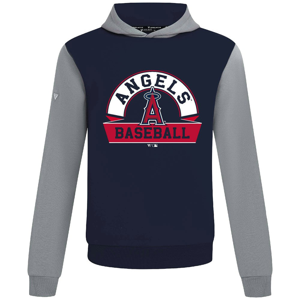 Los Angeles Angels Levelwear Throwback Ultimate Banner Arch Hoodie - Navy Hoodies
