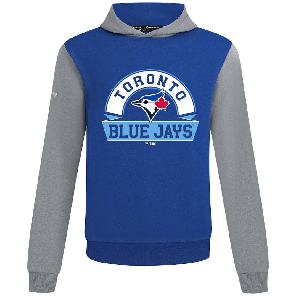 Toronto Blue Jays Levelwear Throwback Ultimate Banner Arch Hoodie - Royal Hoodies