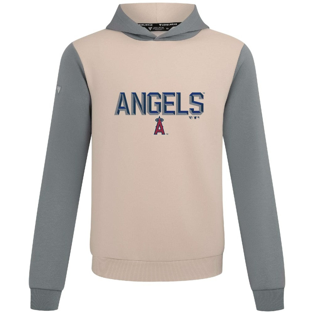 Los Angeles Angels Levelwear Throwback Carve Ultimate Hoodie - Sand Hoodies