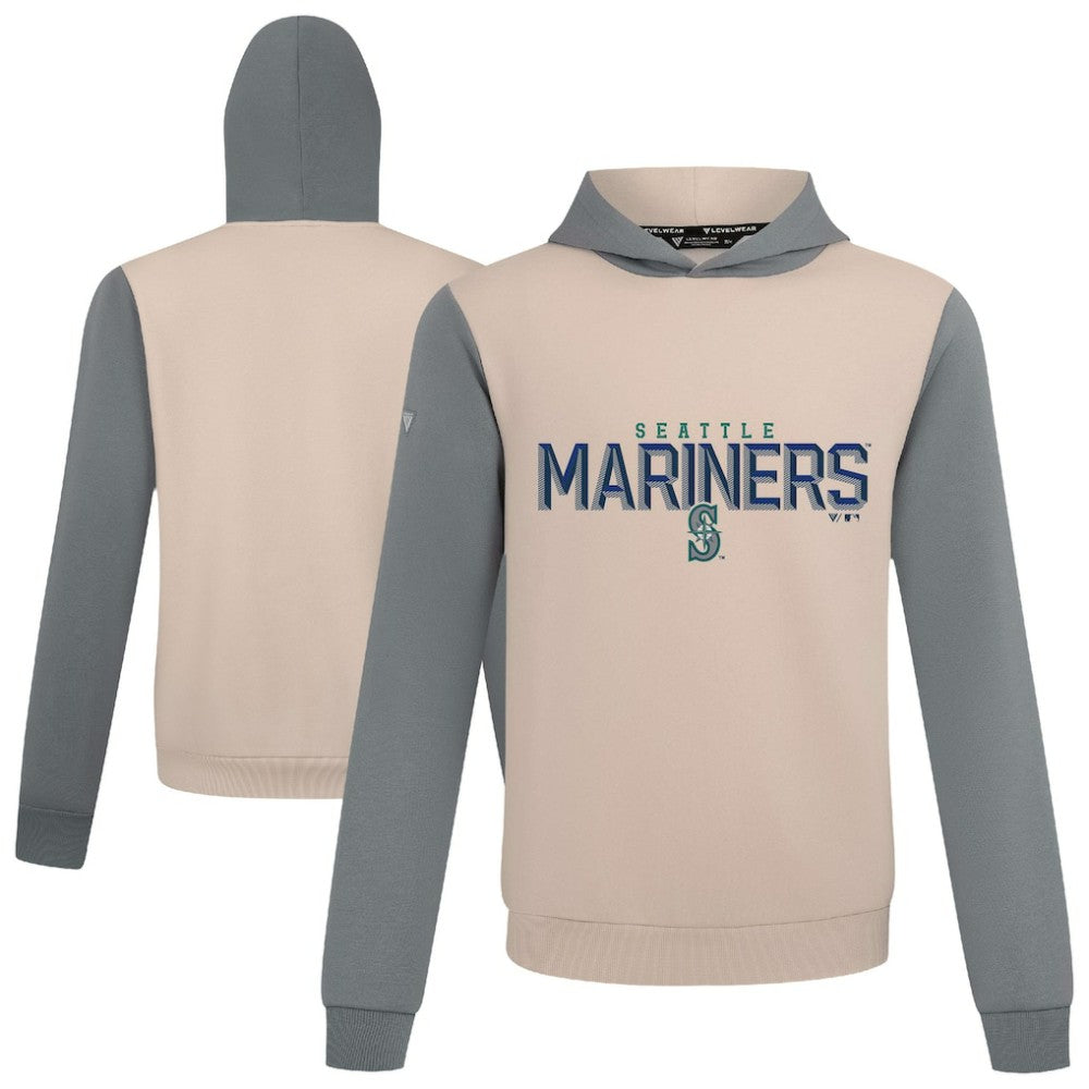 Seattle Mariners Levelwear Throwback Carve Ultimate Hoodie - Sand Hoodies