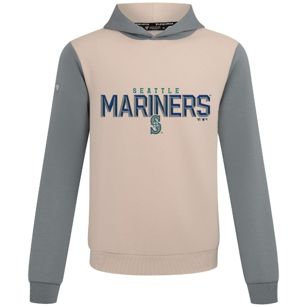 Seattle Mariners Levelwear Throwback Carve Ultimate Hoodie - Sand Hoodies