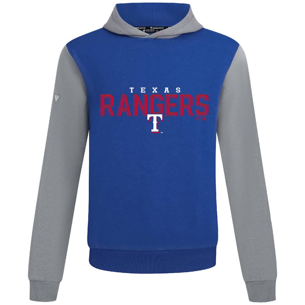 Texas Rangers Levelwear Throwback Carve Ultimate Hoodie - Royal Hoodies