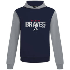 Atlanta Braves Levelwear Throwback Carve Ultimate Hoodie - Navy Hoodies