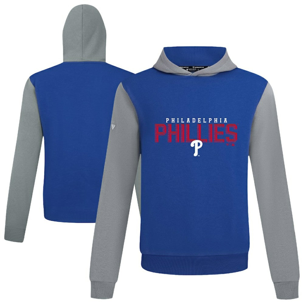 Philadelphia Phillies Levelwear Throwback Carve Ultimate Hoodie - Royal Hoodies