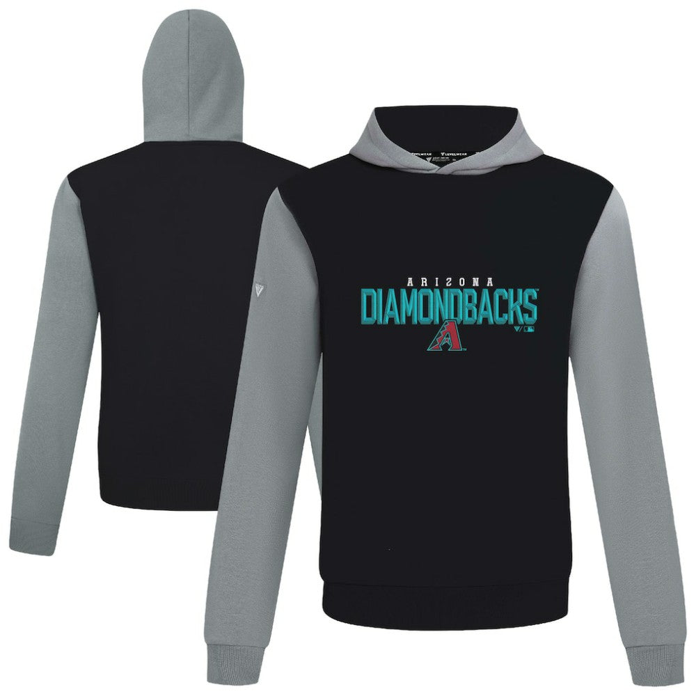 Arizona Diamondbacks Levelwear Throwback Carve Ultimate Hoodie - Black Hoodies
