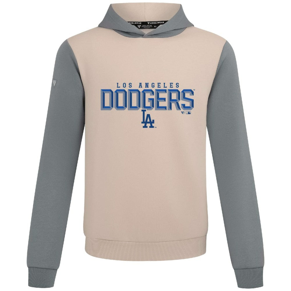 Los Angeles Dodgers Levelwear Throwback Carve Ultimate Hoodie - Sand Hoodies