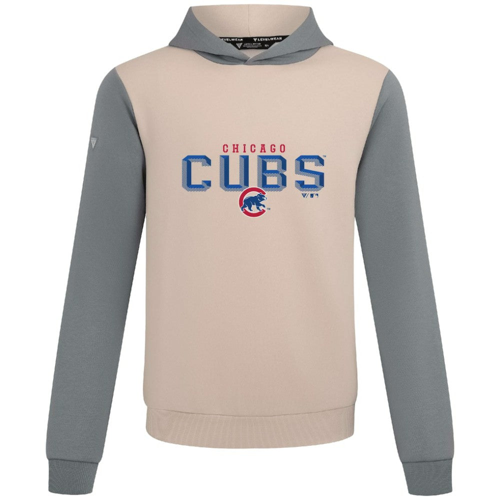 Chicago Cubs Levelwear Throwback Carve Ultimate Hoodie - Sand Hoodies