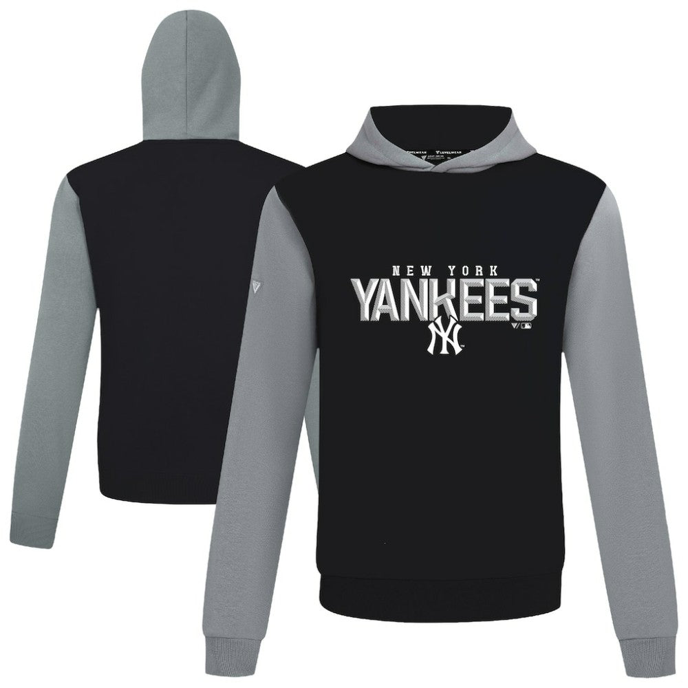 New York Yankees Levelwear Throwback Carve Ultimate Hoodie - Black Hoodies