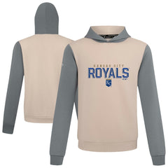 Kansas City Royals Levelwear Throwback Carve Ultimate Hoodie - Sand Hoodies