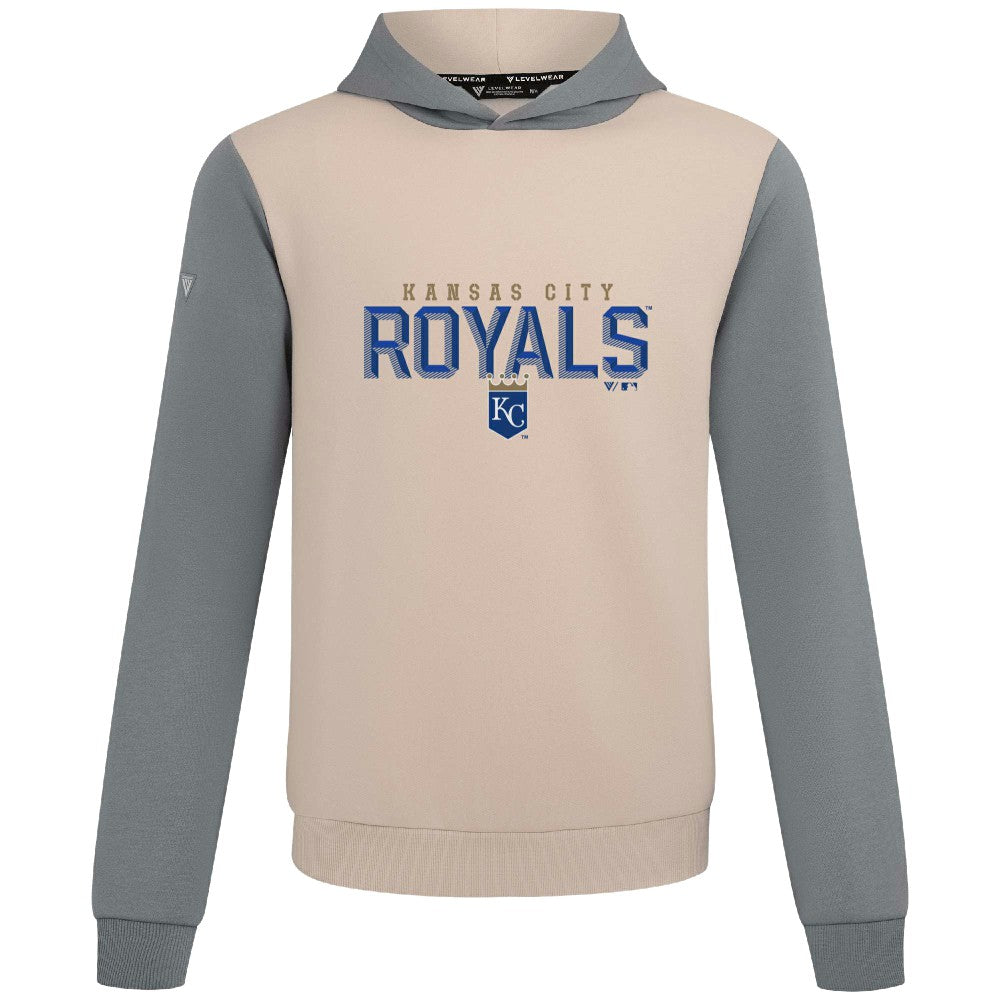 Kansas City Royals Levelwear Throwback Carve Ultimate Hoodie - Sand Hoodies