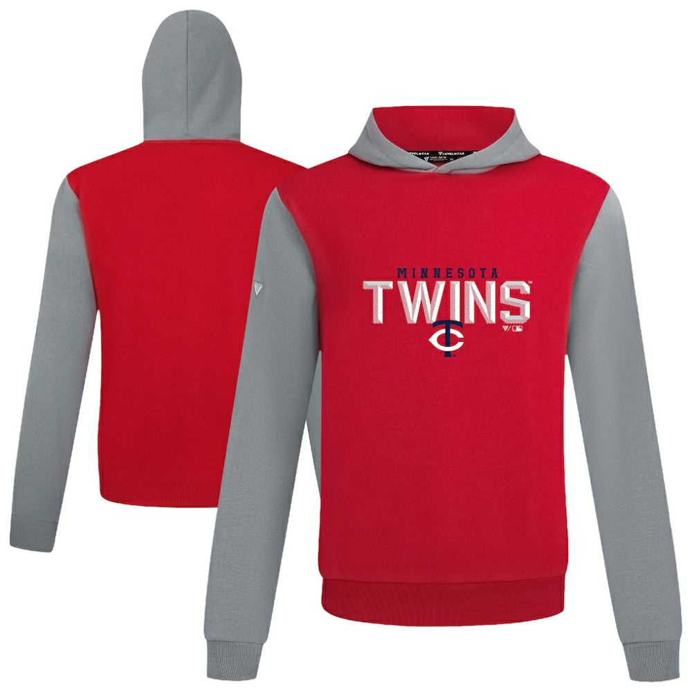 Minnesota Twins Levelwear Throwback Carve Ultimate Hoodie - Red Hoodies