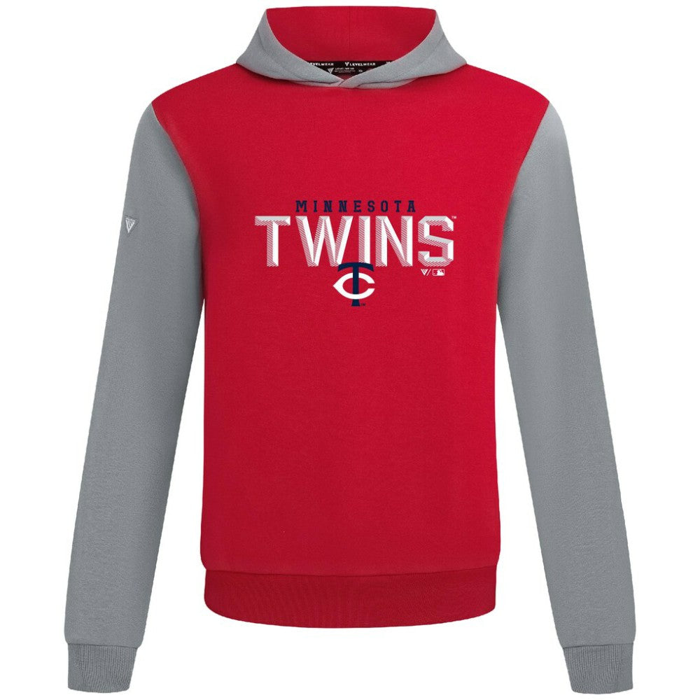 Minnesota Twins Levelwear Throwback Carve Ultimate Hoodie - Red Hoodies