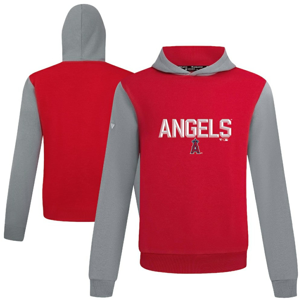 Los Angeles Angels Levelwear Throwback Carve Ultimate Hoodie - Red Hoodies