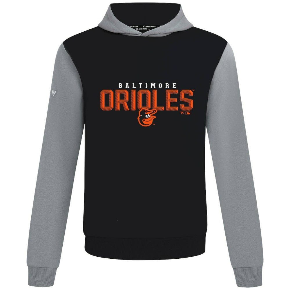 Baltimore Orioles Levelwear Throwback Carve Ultimate Hoodie - Black Hoodies