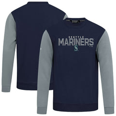 Seattle Mariners Levelwear Throwback Ultimate Carve Sweatshirt - College Navy Sweatshirts