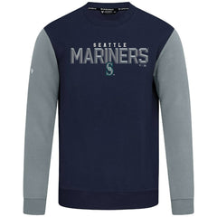 Seattle Mariners Levelwear Throwback Ultimate Carve Sweatshirt - College Navy Sweatshirts