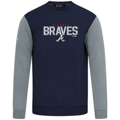 Atlanta Braves Levelwear Throwback Ultimate Carve Sweatshirt - Navy Sweatshirts