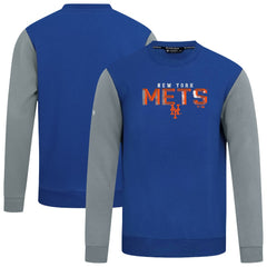 New York Mets Levelwear Throwback Ultimate Carve Sweatshirt - Royal Sweatshirts