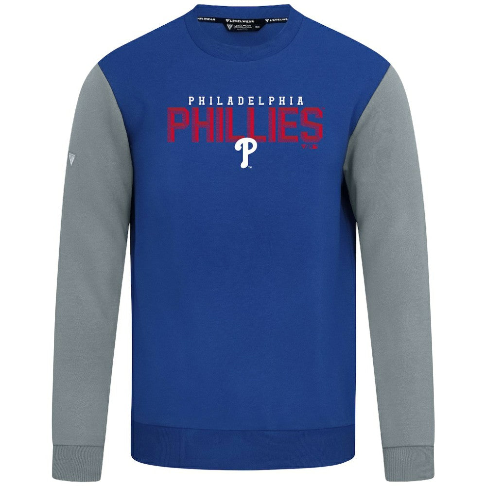 Philadelphia Phillies Levelwear Throwback Ultimate Carve Sweatshirt - Royal Sweatshirts