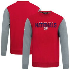 Washington Nationals Levelwear Throwback Ultimate Carve Sweatshirt - Red Sweatshirts