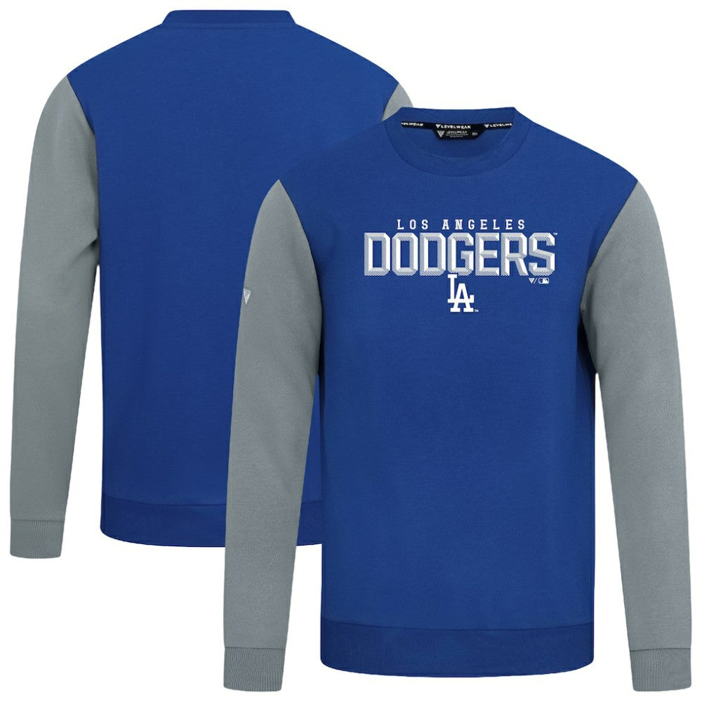 Los Angeles Dodgers Levelwear Throwback Ultimate Carve Sweatshirt - Royal Sweatshirts
