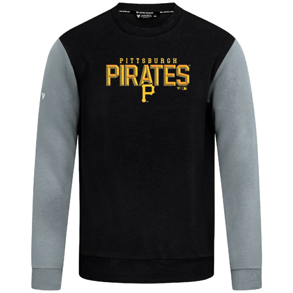 Pittsburgh Pirates Levelwear Throwback Ultimate Carve Sweatshirt - Black Sweatshirts