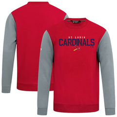St. Louis Cardinals Levelwear Throwback Ultimate Carve Sweatshirt - Red Sweatshirts