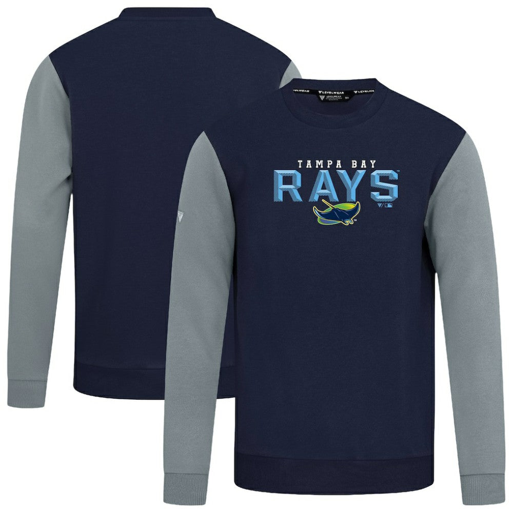 Tampa Bay Rays Levelwear Throwback Ultimate Carve Sweatshirt - Navy Sweatshirts