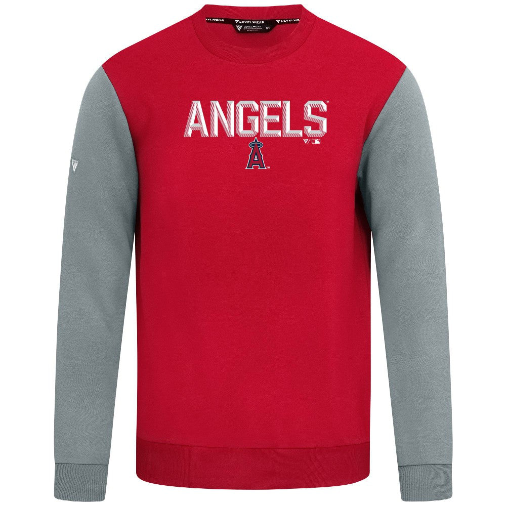 Los Angeles Angels Levelwear Throwback Ultimate Carve Sweatshirt - Red Sweatshirts