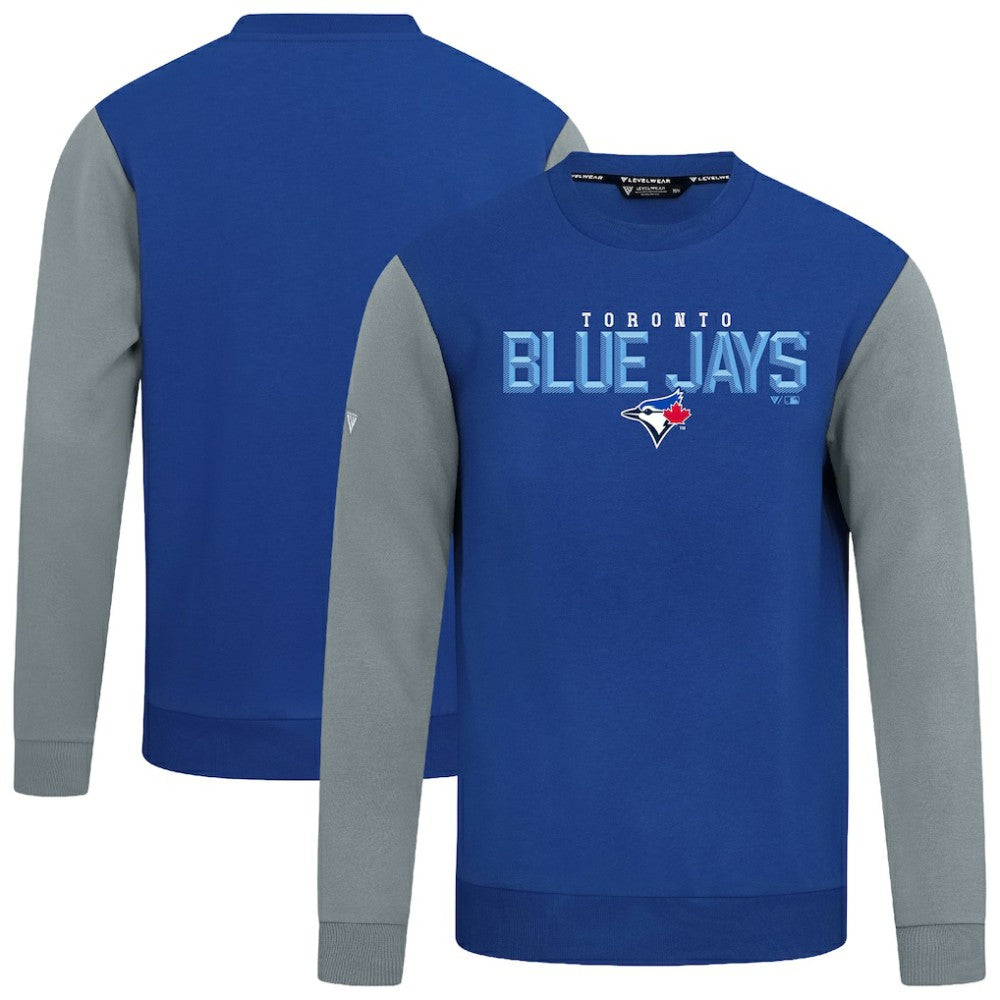 Toronto Blue Jays Levelwear Throwback Ultimate Carve Sweatshirt - Royal Sweatshirts
