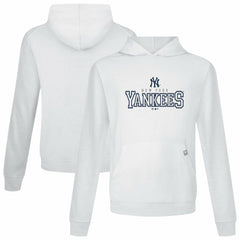 New York Yankees Levelwear Relay Journey Pullover Hoodie - White Hoodies