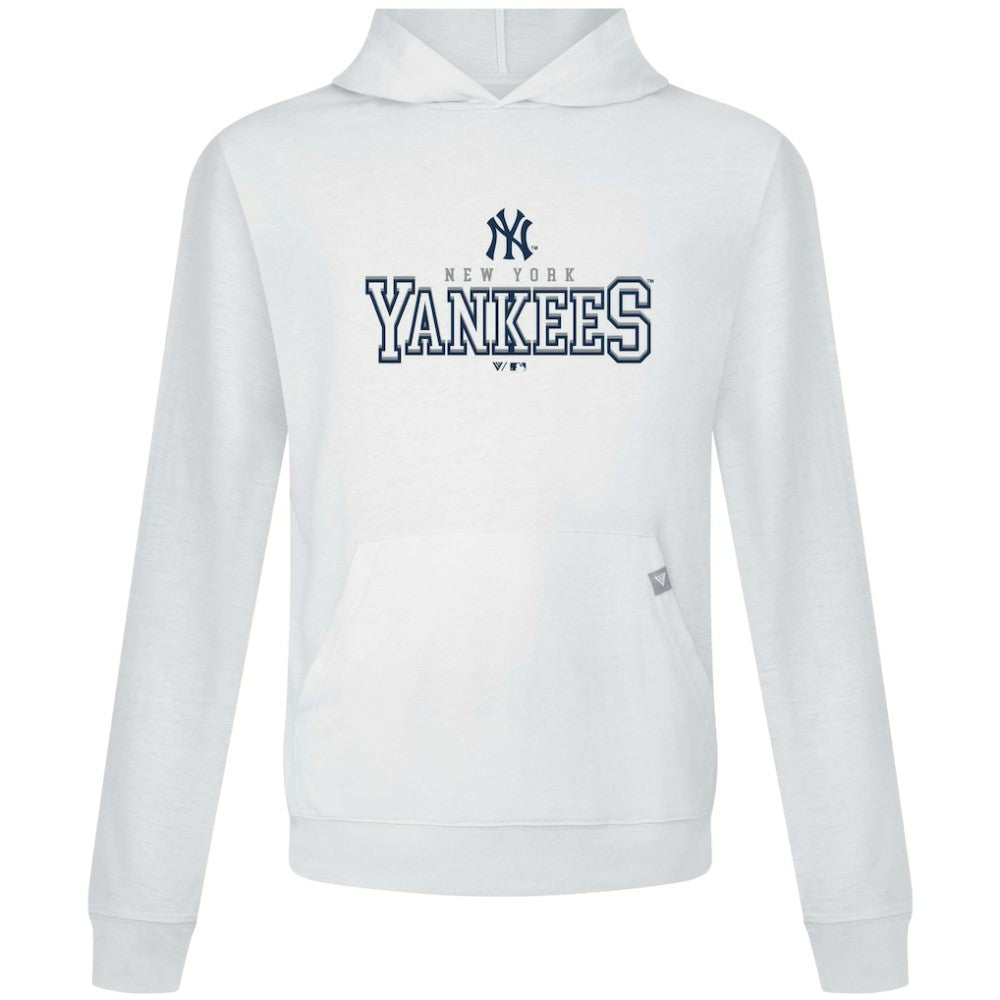 New York Yankees Levelwear Relay Journey Pullover Hoodie - White Hoodies