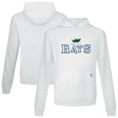 Tampa Bay Rays Levelwear Relay Journey Pullover Hoodie - White Hoodies