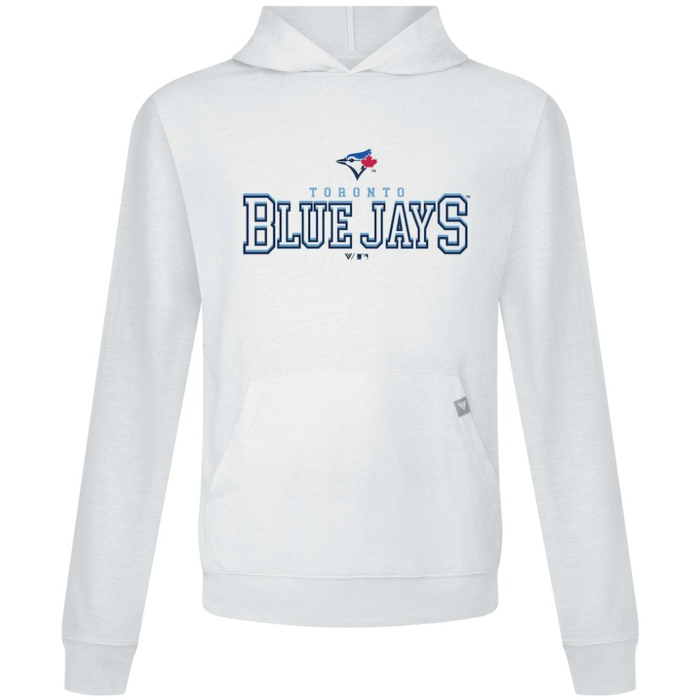 Toronto Blue Jays Levelwear Relay Journey Pullover Hoodie - White Hoodies