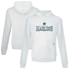Miami Marlins Levelwear Relay Journey Pullover Hoodie - White Hoodies