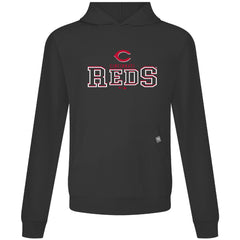 Cincinnati Reds Levelwear Relay Journey Pullover Hoodie - Black Hoodies
