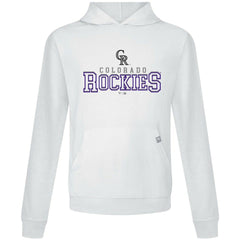 Colorado Rockies Levelwear Relay Journey Pullover Hoodie - White Hoodies