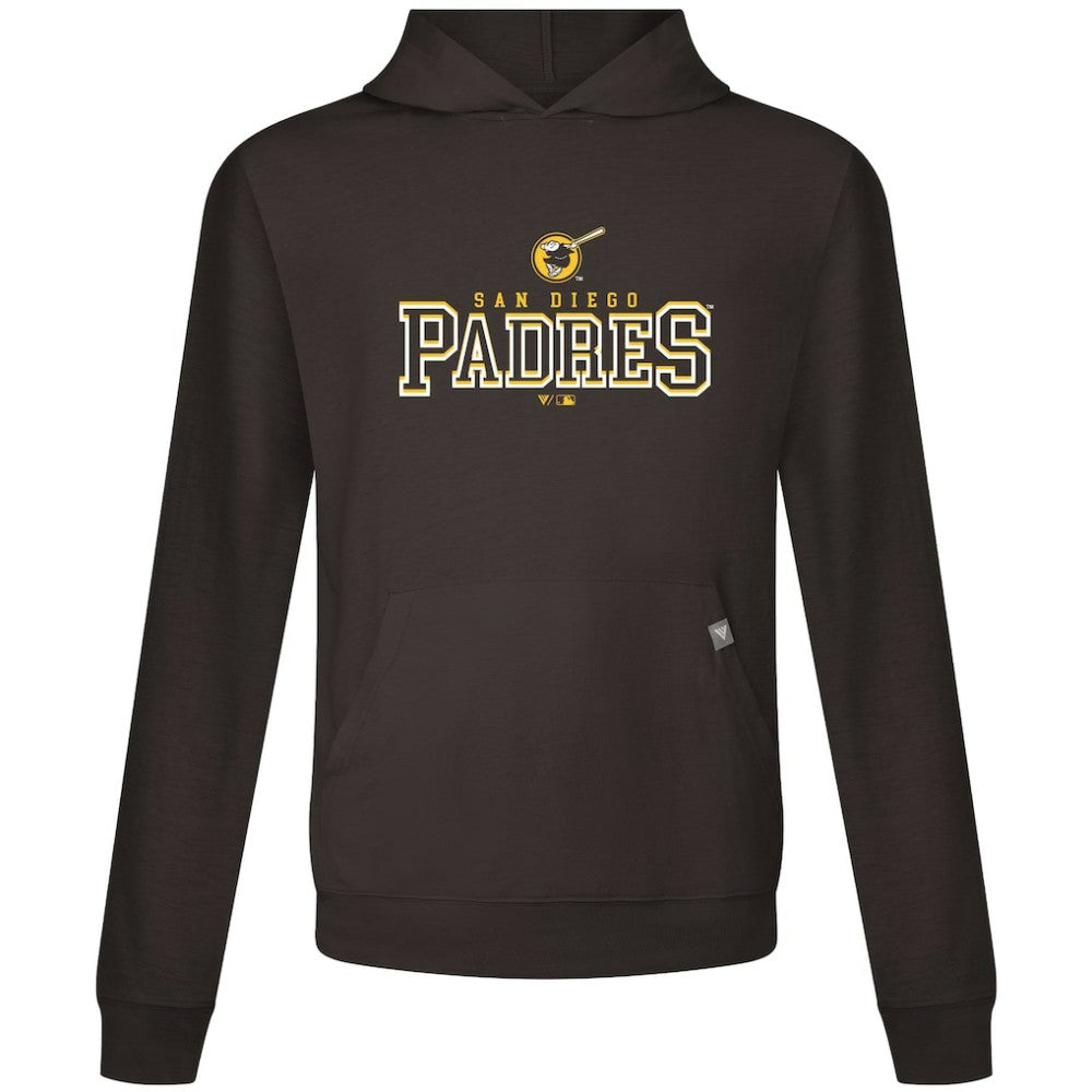 San Diego Padres Levelwear Relay Journey Pullover Hoodie - Brown Hoodies