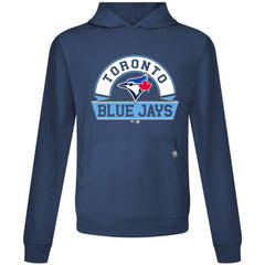Toronto Blue Jays Levelwear Relay Banner Arch Pullover Hoodie - Navy Hoodies