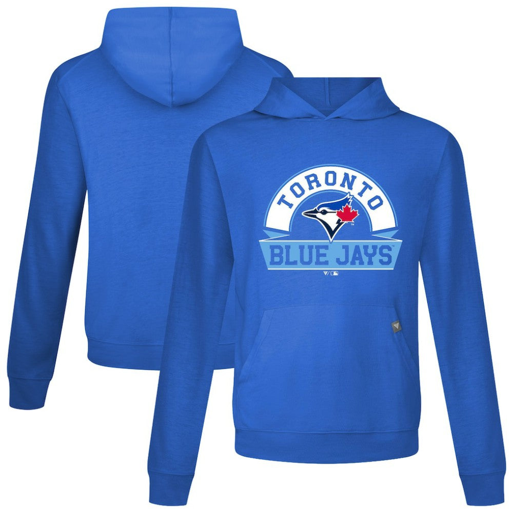 Toronto Blue Jays Levelwear Relay Banner Arch Pullover Hoodie - Royal Hoodies