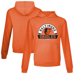 Baltimore Orioles Levelwear Relay Banner Arch Pullover Hoodie - Orange Hoodies
