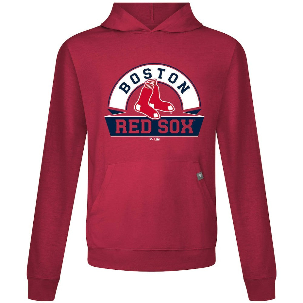 Boston Red Sox Levelwear Relay Banner Arch Pullover Hoodie - Red Hoodies