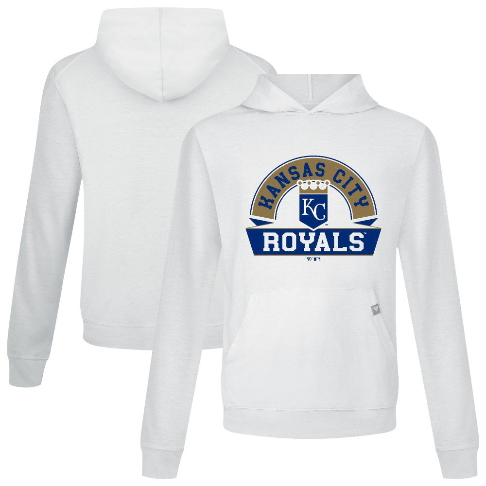 Kansas City Royals Levelwear Relay Banner Arch Pullover Hoodie - White Hoodies