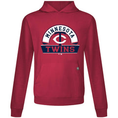 Minnesota Twins Levelwear Relay Banner Arch Pullover Hoodie - Red Hoodies