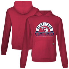 Cleveland Guardians Levelwear Relay Banner Arch Pullover Hoodie - Red Hoodies
