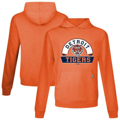 Detroit Tigers Levelwear Relay Banner Arch Pullover Hoodie - Orange Hoodies