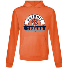 Detroit Tigers Levelwear Relay Banner Arch Pullover Hoodie - Orange Hoodies