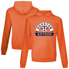 Houston Astros Levelwear Relay Banner Arch Pullover Hoodie - Orange Hoodies