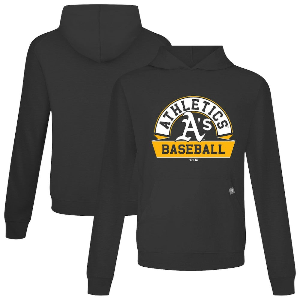 Athletics Levelwear Relay Banner Arch Pullover Hoodie - Black Hoodies