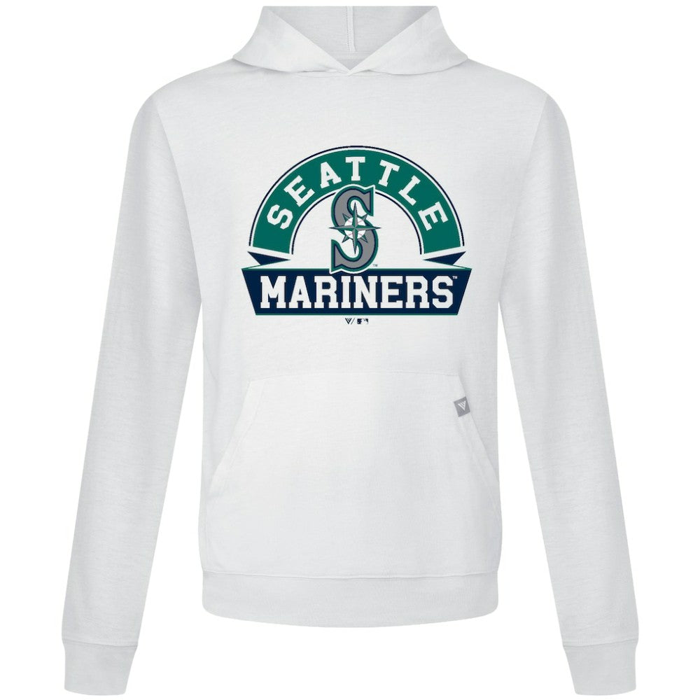 Seattle Mariners Levelwear Relay Banner Arch Pullover Hoodie - White Hoodies